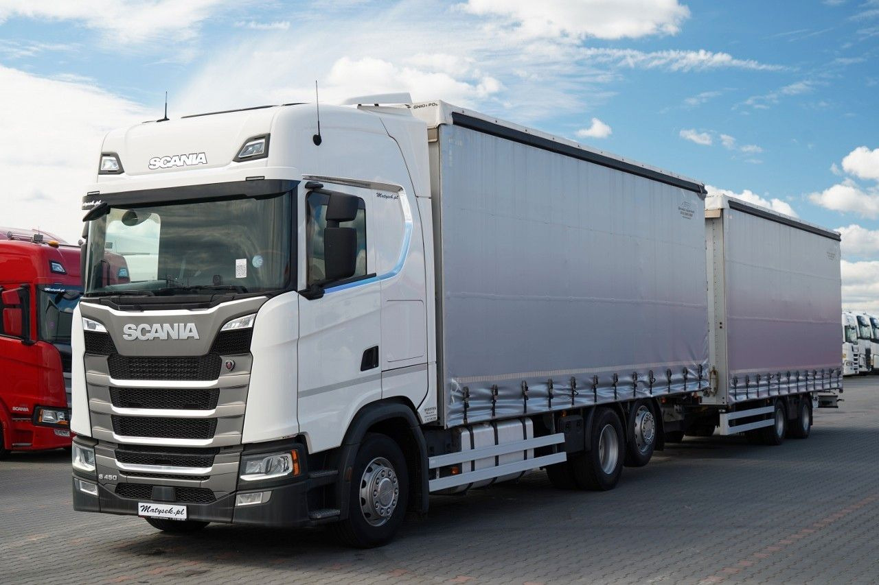 Scania S 450 / ZESTAW TANDEM / 120 M3 / I-PARK COOL Scania S 450 / ZESTAW TANDEM / 120 M3 / PO KONTRAKCIE S - Камион с брезент: снимка 4 Scania S 450 / ZESTAW TANDEM / 120 M3 / I-PARK COOL Scania S 450 / ZESTAW TANDEM / 120 M3 / PO KONTRAKCIE S - Камион с брезент: снимка 4