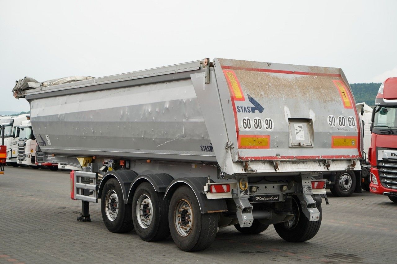 Stas WYWROTKA / 26m3 / ALUMINIOWA / OŚ PONOSZONA / S - Самосвал полуремарке: снимка 3 Stas WYWROTKA / 26m3 / ALUMINIOWA / OŚ PONOSZONA / S - Самосвал полуремарке: снимка 3