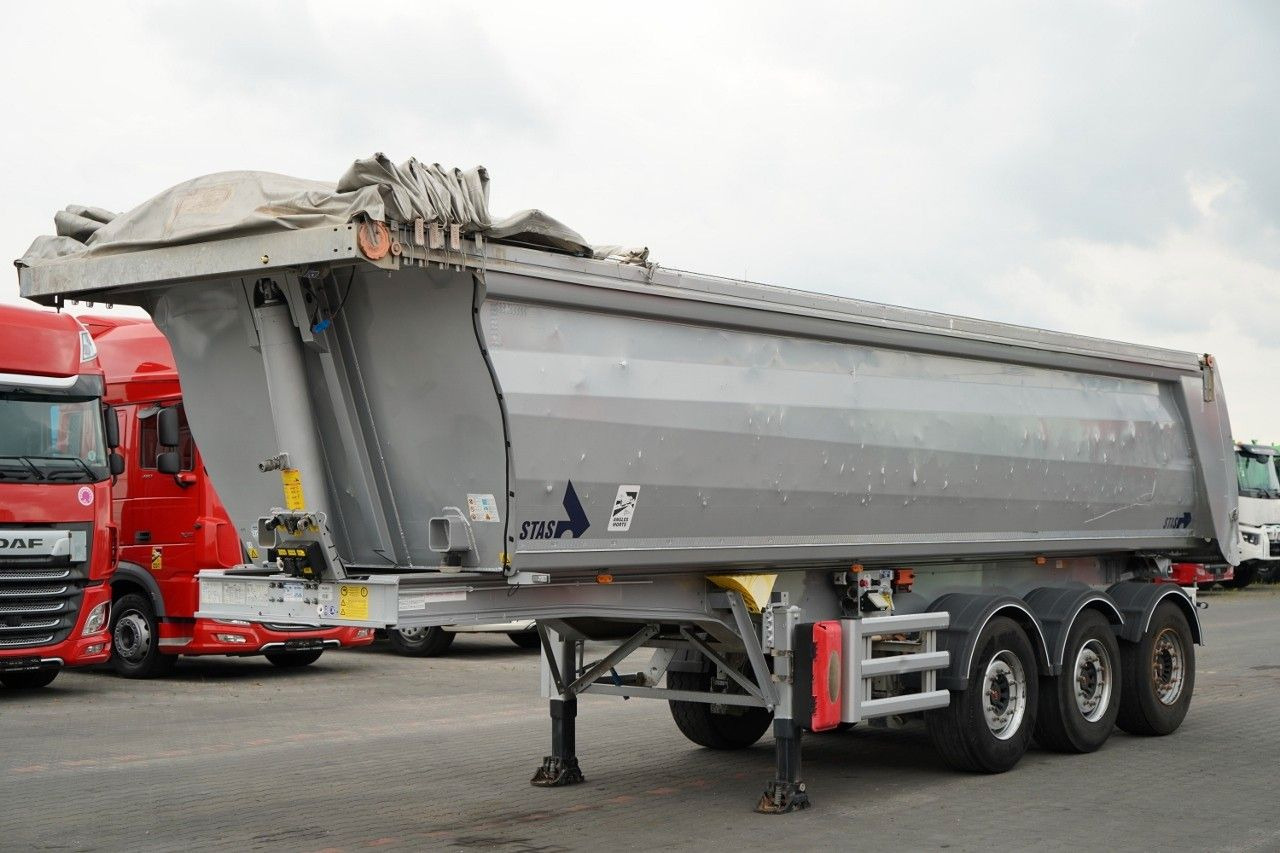 Stas WYWROTKA / 26m3 / ALUMINIOWA / OŚ PONOSZONA / S - Самосвал полуремарке: снимка 2 Stas WYWROTKA / 26m3 / ALUMINIOWA / OŚ PONOSZONA / S - Самосвал полуремарке: снимка 2