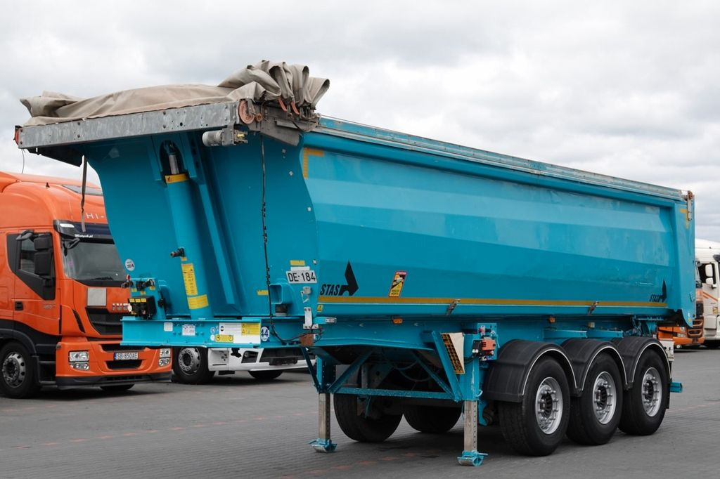 Stas WYWROTKA 27 m3 ALUMINIOWA / WAGA: 4900 KG/RYNNA - Брезентово полуремарке: снимка 1 Stas WYWROTKA 27 m3 ALUMINIOWA / WAGA: 4900 KG/RYNNA - Брезентово полуремарке: снимка 1