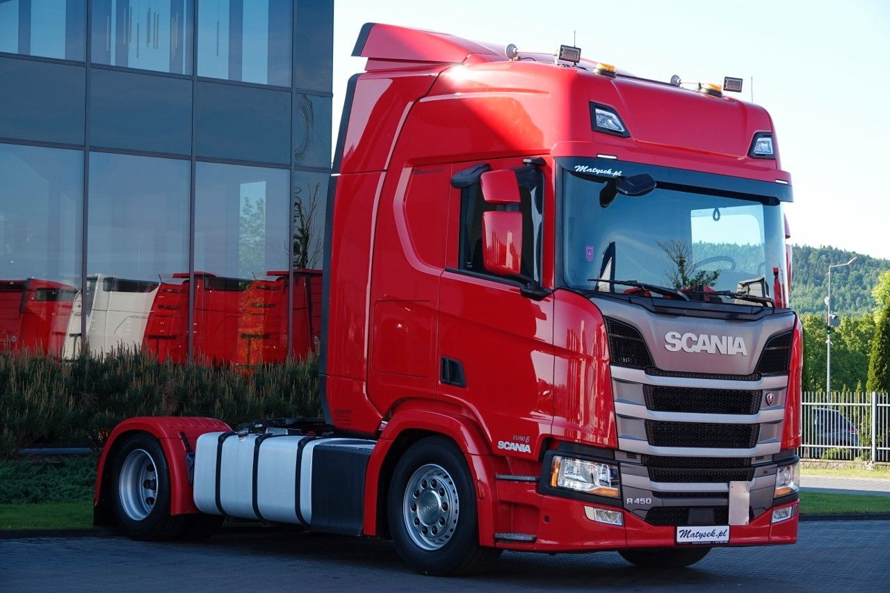 Scania R 450 / LOWDECK / MEGA / OPONY 100% / 2021 / P - Влекач: снимка 2 Scania R 450 / LOWDECK / MEGA / OPONY 100% / 2021 / P - Влекач: снимка 2