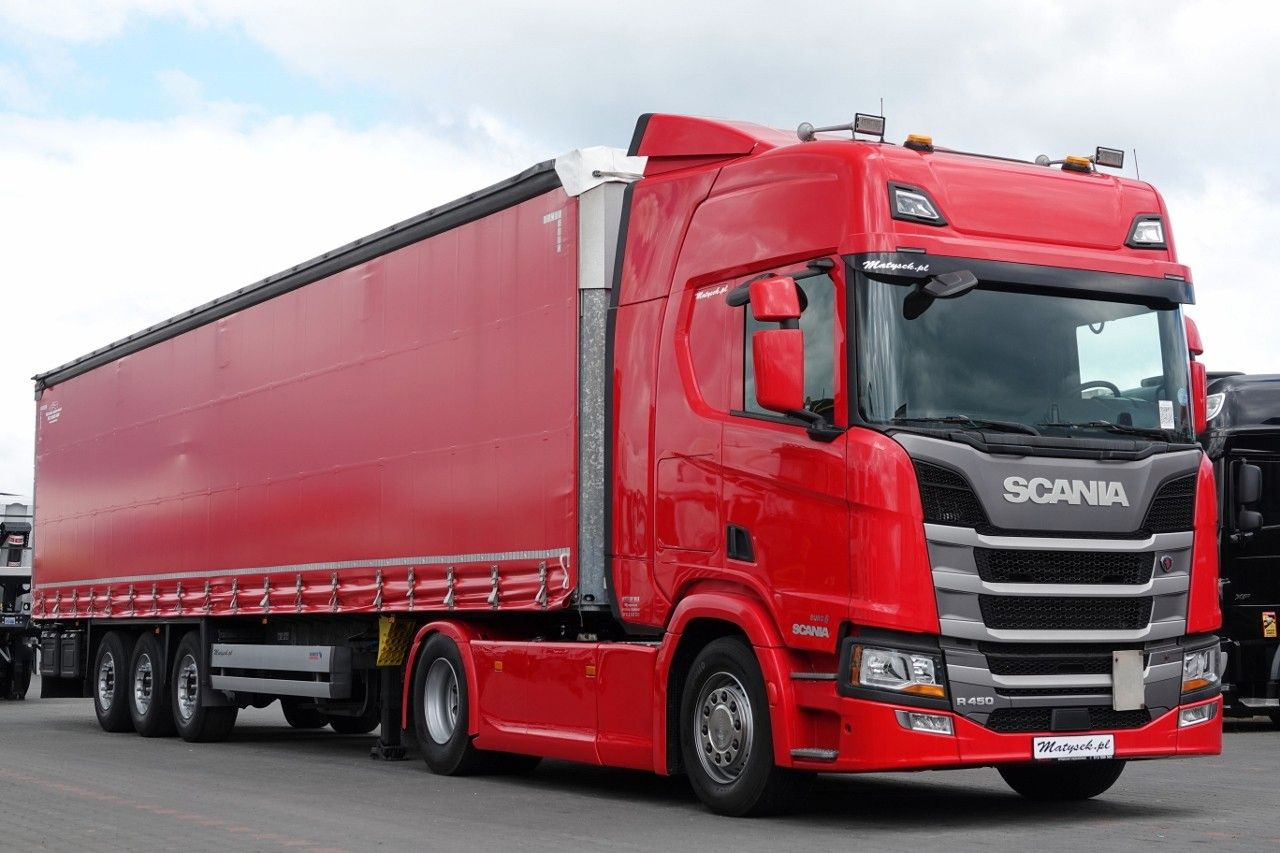 Scania R 450 / OPONY 100% / 2021 ROK / ZESTAW / FIRANKA - Влекач: снимка 4 Scania R 450 / OPONY 100% / 2021 ROK / ZESTAW / FIRANKA - Влекач: снимка 4