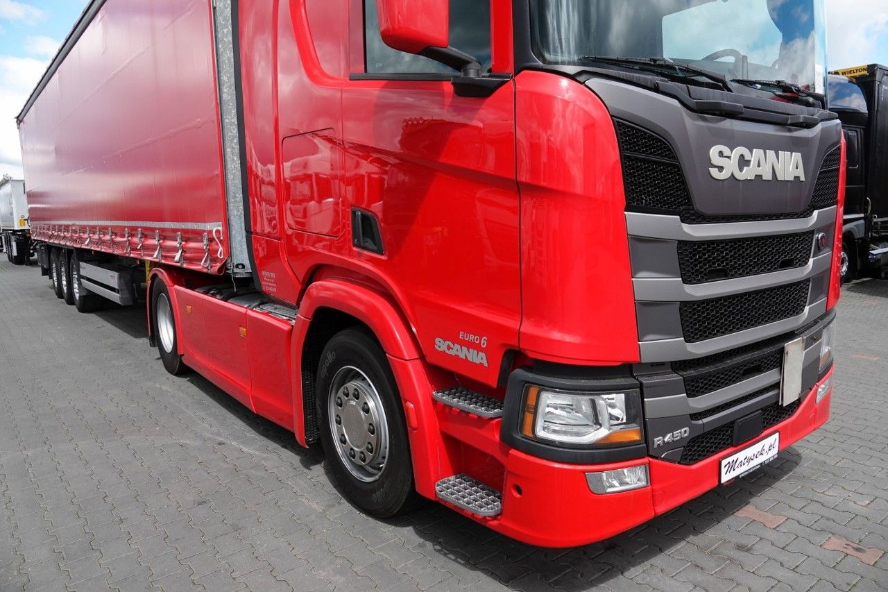 Scania R 450 / OPONY 100% / 2021 ROK / ZESTAW / FIRANKA - Влекач: снимка 5 Scania R 450 / OPONY 100% / 2021 ROK / ZESTAW / FIRANKA - Влекач: снимка 5