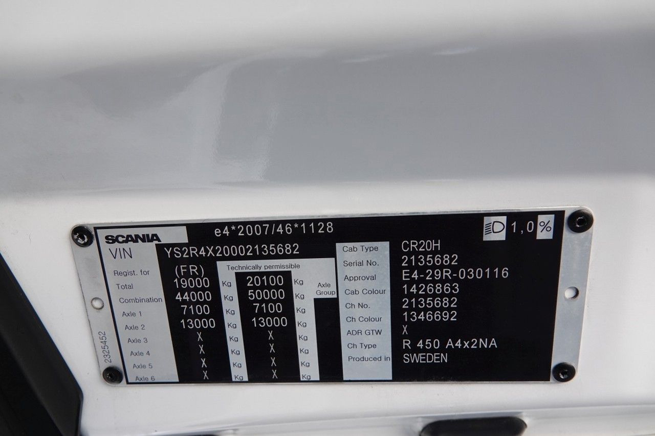 Влекач Scania R 450 / RETARDER / I-PARK COOL / OPONY 100% / PO: снимка 18