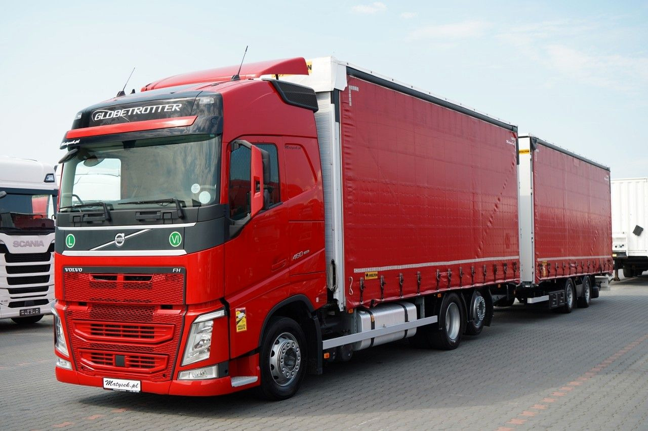 Volvo FH 460 / ZESTAW TANDEM / PRZEJAZDOWY / MEGA / I- - Камион с брезент: снимка 1 Volvo FH 460 / ZESTAW TANDEM / PRZEJAZDOWY / MEGA / I- - Камион с брезент: снимка 1