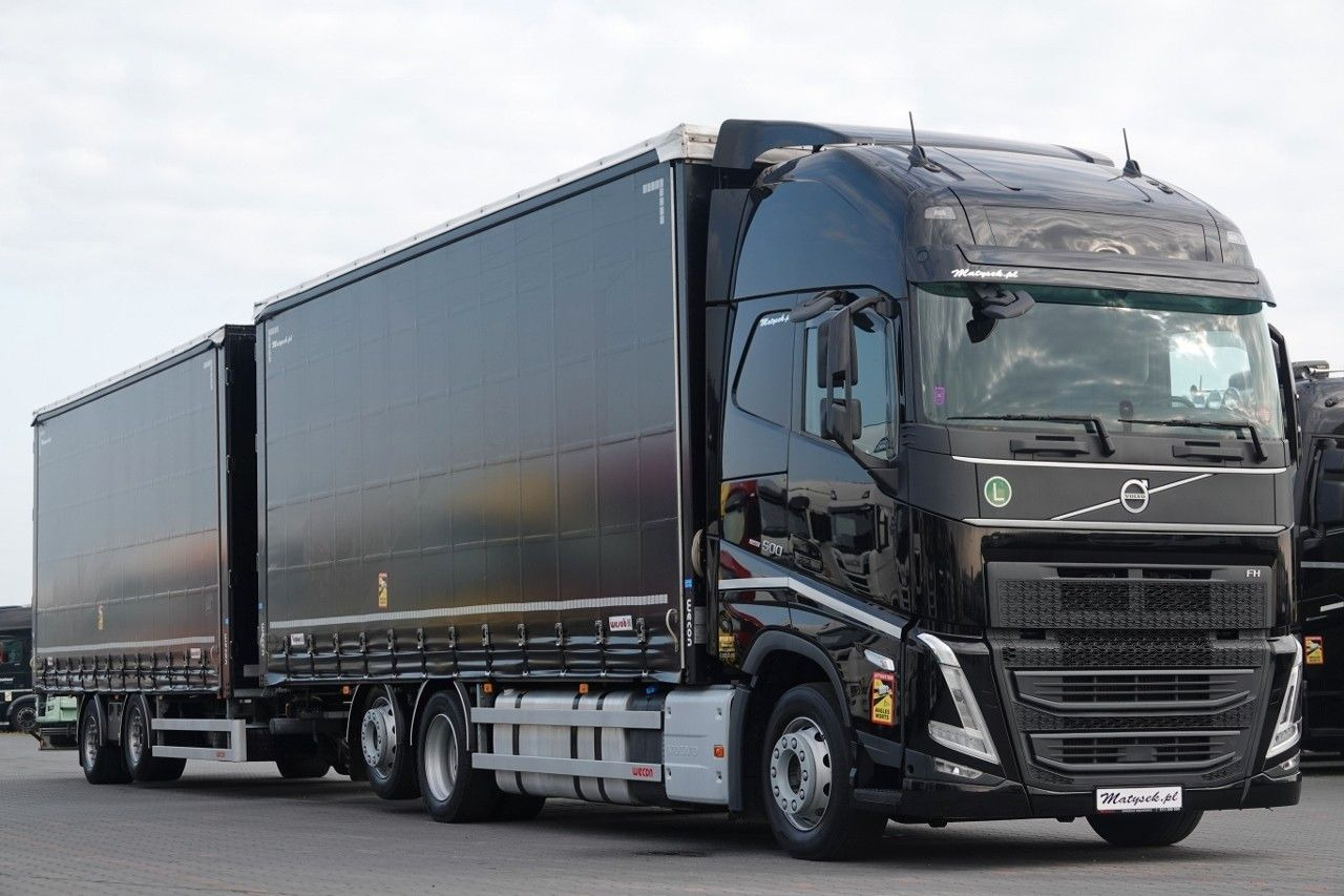 Volvo FH 500 / I-SAVE / XL / ZESTAW TANDEM PRZEJAZDOWY - Камион с брезент: снимка 5 Volvo FH 500 / I-SAVE / XL / ZESTAW TANDEM PRZEJAZDOWY - Камион с брезент: снимка 5