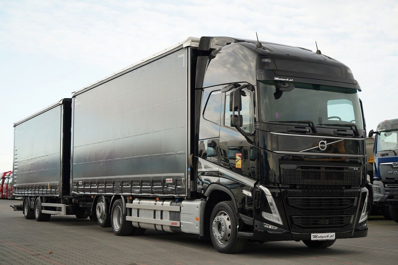 Volvo FH 500 / I-SAVE / XL / ZESTAW TANDEM PRZEJAZDOWY - Камион с брезент: снимка 4 Volvo FH 500 / I-SAVE / XL / ZESTAW TANDEM PRZEJAZDOWY - Камион с брезент: снимка 4