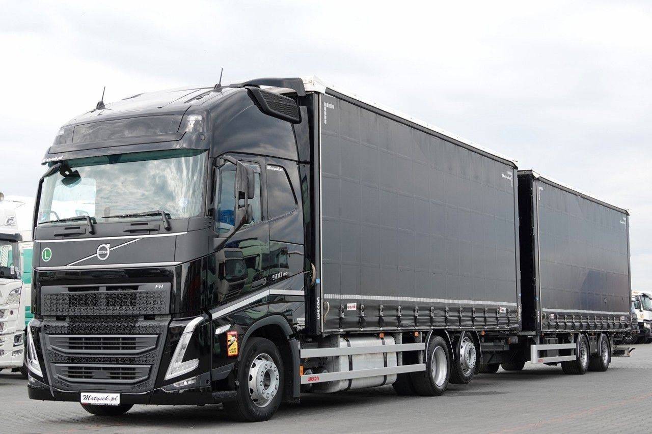 Volvo FH 500 / I-SAVE / XL / ZESTAW TANDEM PRZEJAZDOWY - Камион с брезент: снимка 2 Volvo FH 500 / I-SAVE / XL / ZESTAW TANDEM PRZEJAZDOWY - Камион с брезент: снимка 2