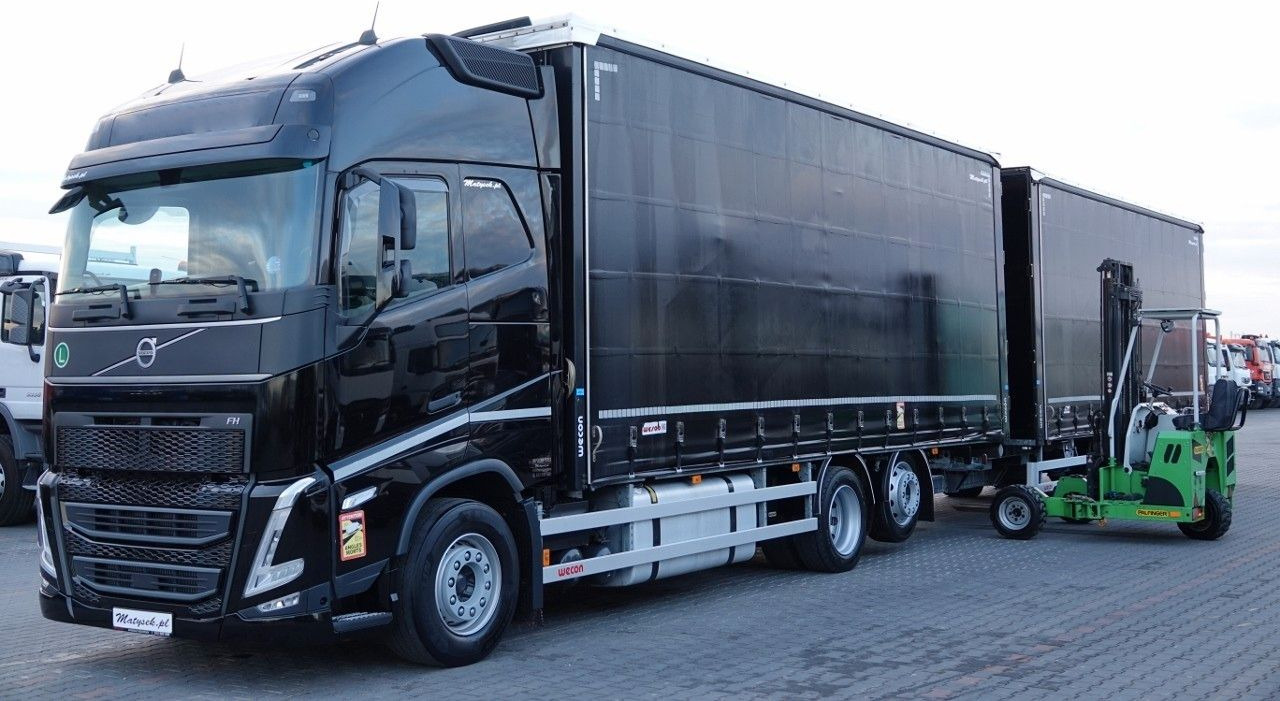 Volvo FH 500 / I-SAVE / XL / ZESTAW TANDEM PRZEJAZDOWY - Камион с брезент: снимка 1 Volvo FH 500 / I-SAVE / XL / ZESTAW TANDEM PRZEJAZDOWY - Камион с брезент: снимка 1