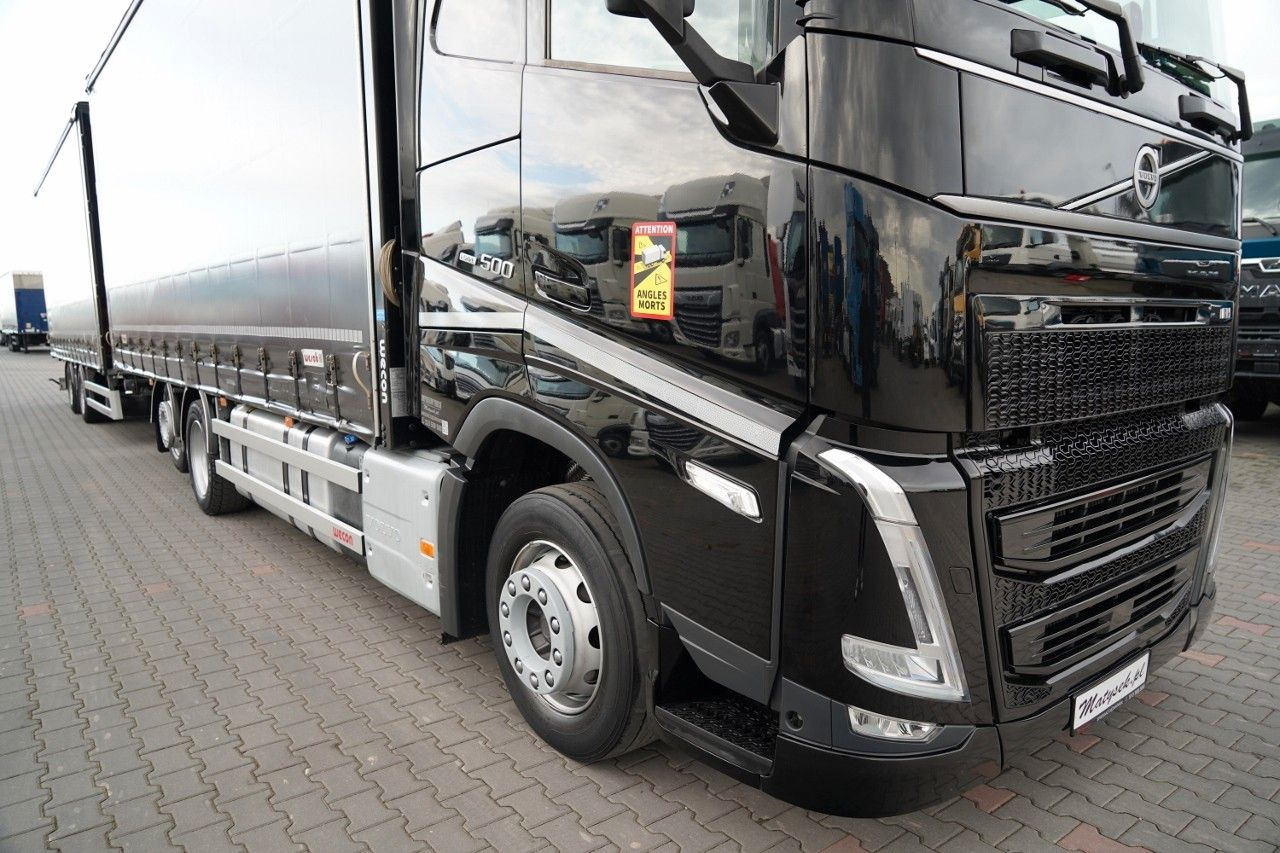 Volvo FH 500 / I-SAVE / XL / ZESTAW TANDEM PRZEJAZDOWY - Камион с брезент: снимка 5 Volvo FH 500 / I-SAVE / XL / ZESTAW TANDEM PRZEJAZDOWY - Камион с брезент: снимка 5