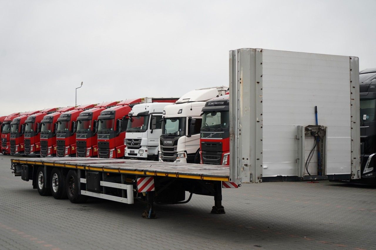 ZASŁAW PLATFORMA NISKOPODWOZIOWA + HAKI PODKONTENERY - Бордово полуремарке/ Платформа: снимка 2 ZASŁAW PLATFORMA NISKOPODWOZIOWA + HAKI PODKONTENERY - Бордово полуремарке/ Платформа: снимка 2