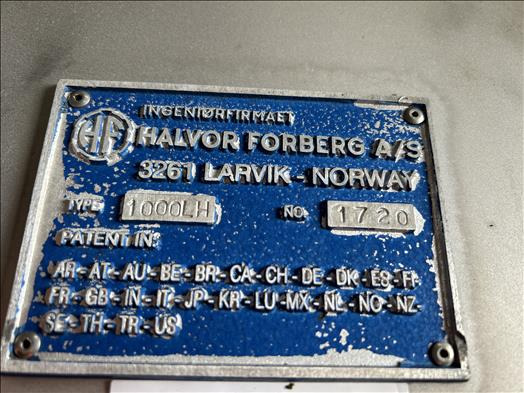 Машина за ХВП Forberg 1000LH Twin shaft paddle mixer: снимка 8