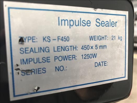 NNP KSF450 impulse heat sealer - Машина за опаковане: снимка 5 NNP KSF450 impulse heat sealer - Машина за опаковане: снимка 5
