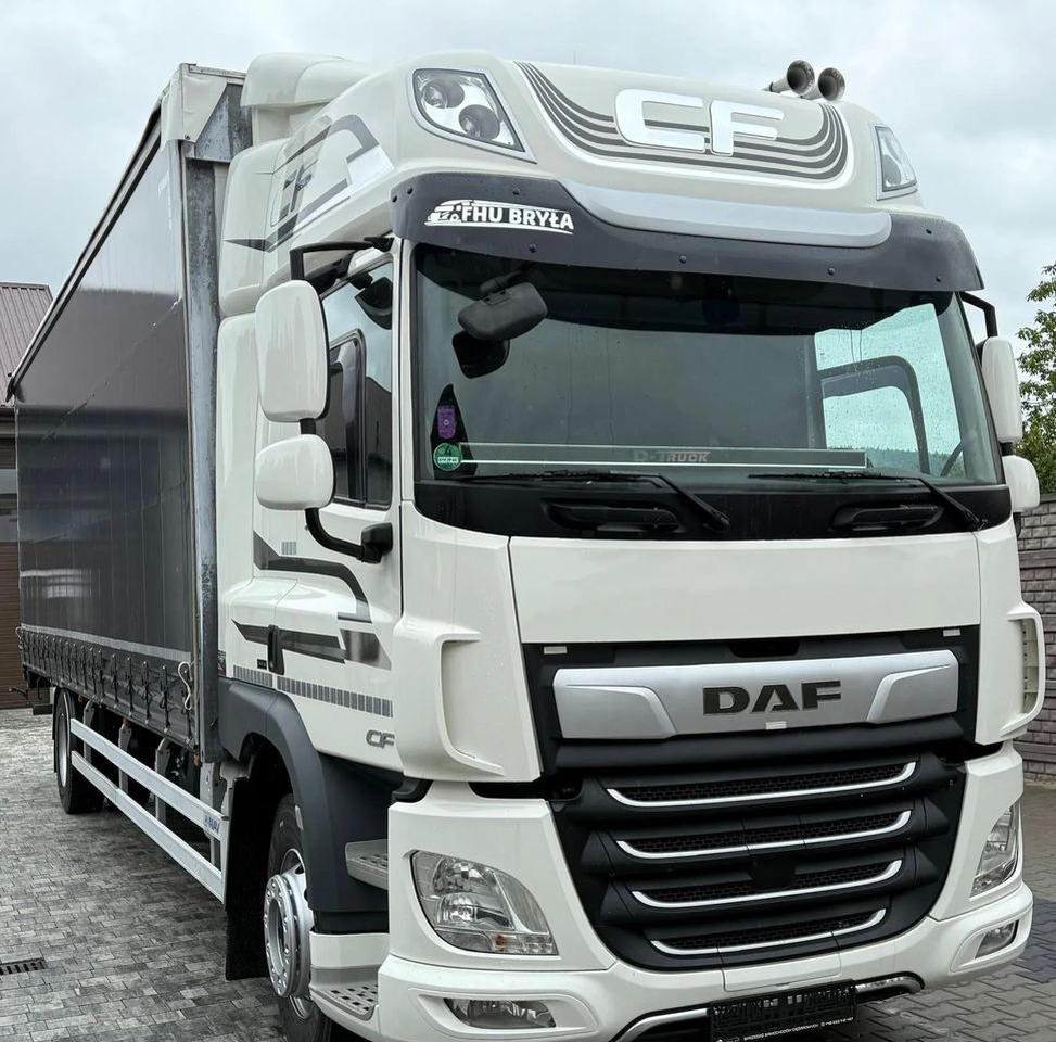 DAF CF290/CF320/FIRANKA/WINDA/E6/JEDEN WŁAŚCICIEL/SPROWADZONY/22PALETY/2019/PODNOSZONY DACH/ JAK NOWY - Камион с брезент: снимка 2 DAF CF290/CF320/FIRANKA/WINDA/E6/JEDEN WŁAŚCICIEL/SPROWADZONY/22PALETY/2019/PODNOSZONY DACH/ JAK NOWY - Камион с брезент: снимка 2
