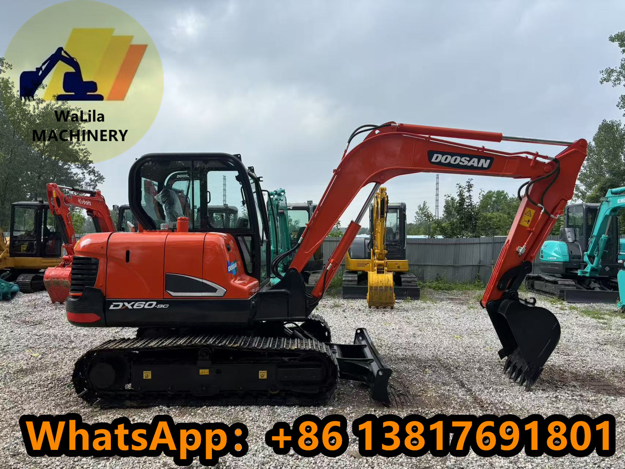 Doosan DX 60 - Мини багер: снимка 1 Doosan DX 60 - Мини багер: снимка 1