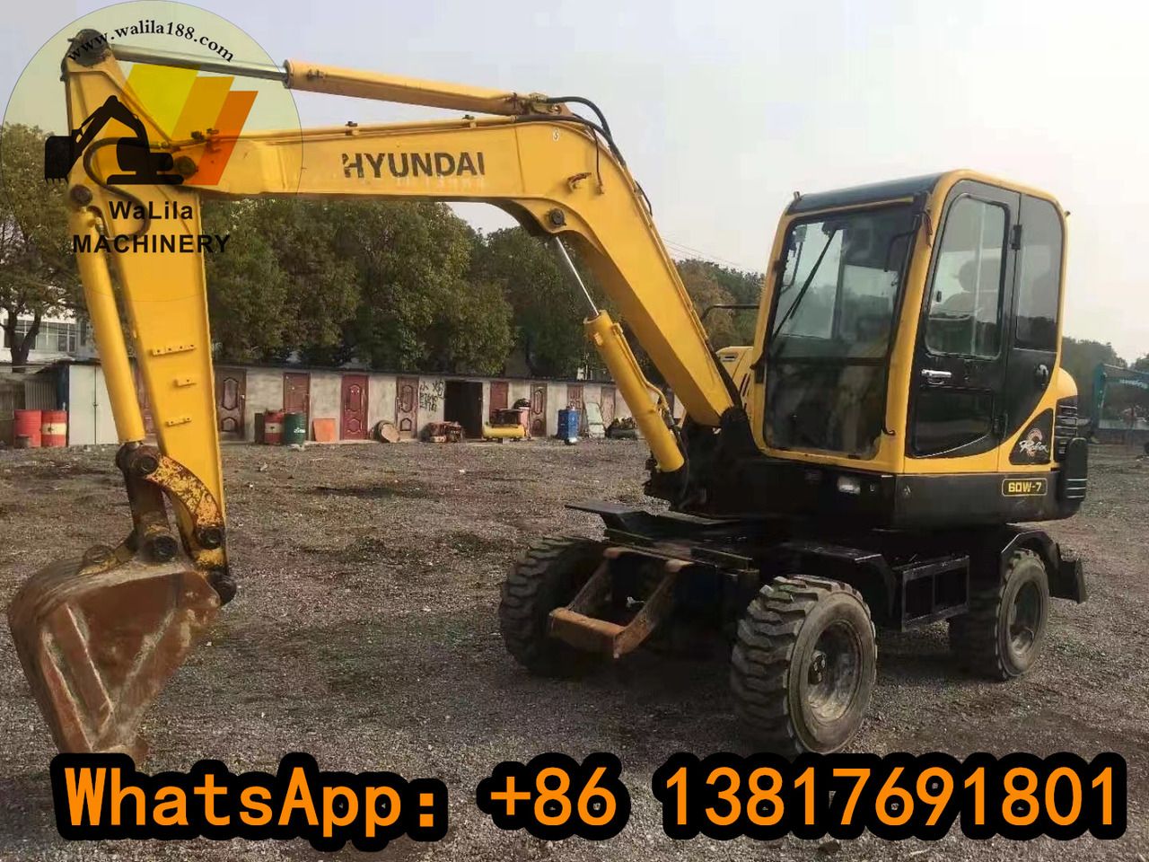 HYUNDAI R60W - Мини багер: снимка 1 HYUNDAI R60W - Мини багер: снимка 1