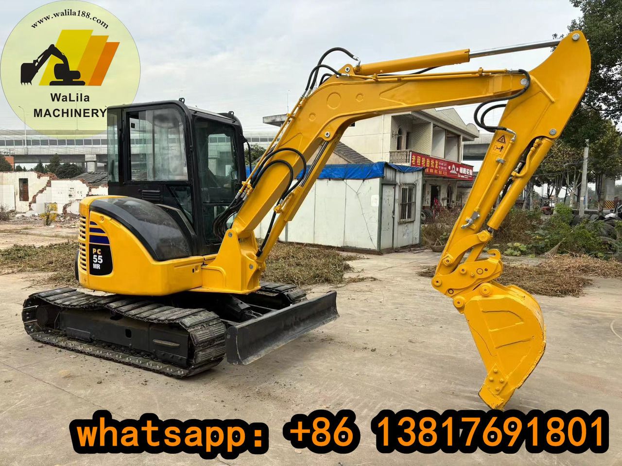 KOMATSU PC 55 MR-3 - Мини багер: снимка 1 KOMATSU PC 55 MR-3 - Мини багер: снимка 1