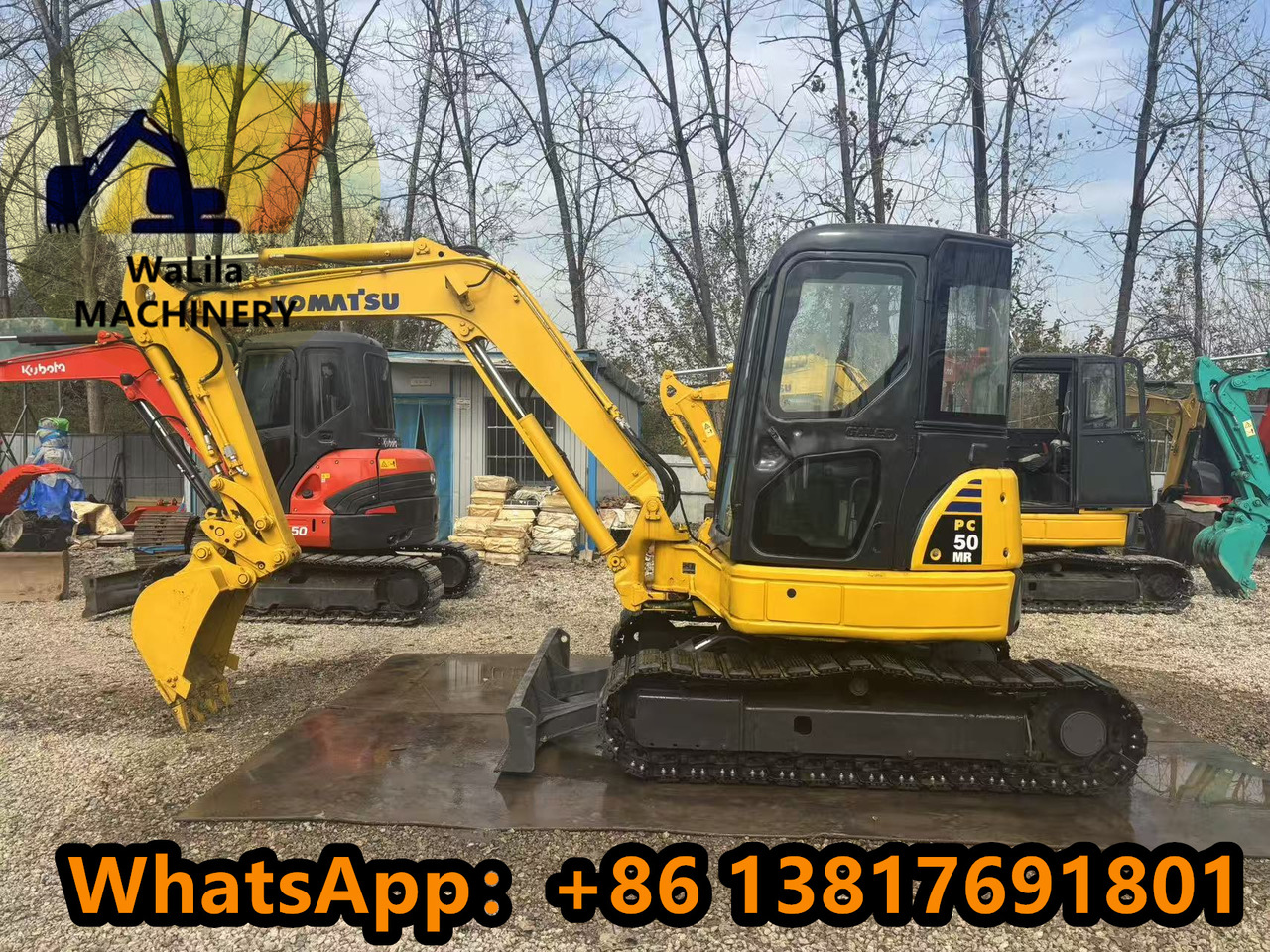 KOMATSU PC50MR-3 - Мини багер: снимка 1 KOMATSU PC50MR-3 - Мини багер: снимка 1