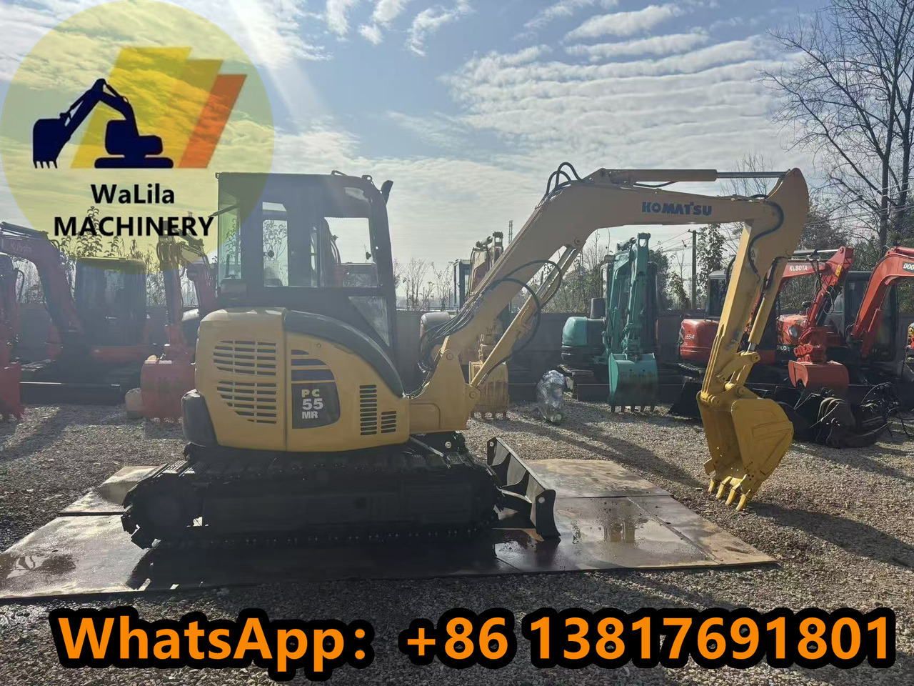KOMATSU PC55MR-3 - Мини багер: снимка 1 KOMATSU PC55MR-3 - Мини багер: снимка 1
