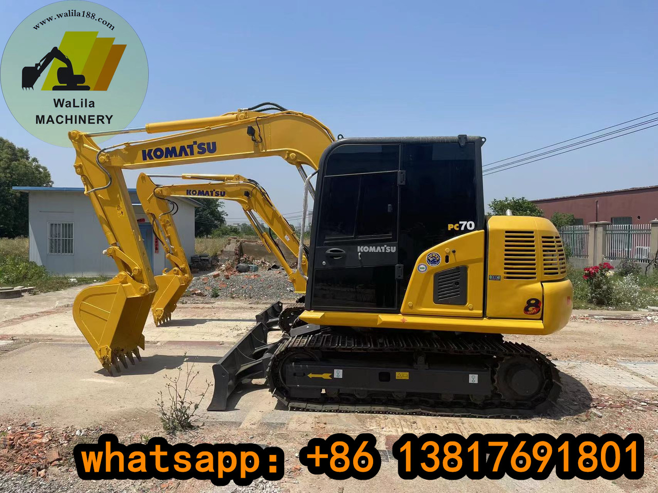 KOMATSU PC70-8 - Мини багер: снимка 1 KOMATSU PC70-8 - Мини багер: снимка 1