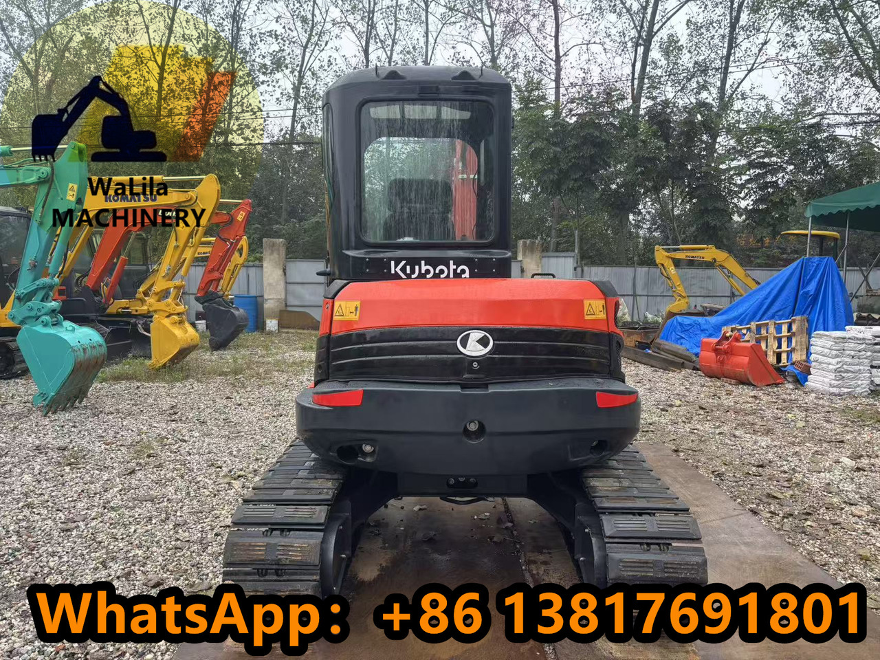 Мини багер KUBOTA KX057: снимка 7