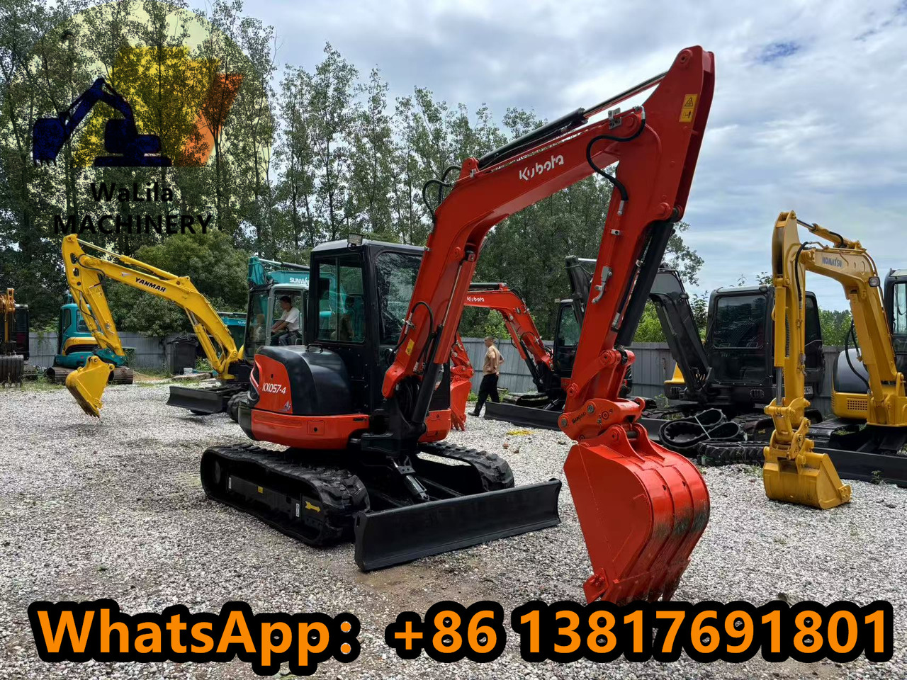 KUBOTA Kubota Kx057 rubber crawler excavator - Мини багер: снимка 2 KUBOTA Kubota Kx057 rubber crawler excavator - Мини багер: снимка 2