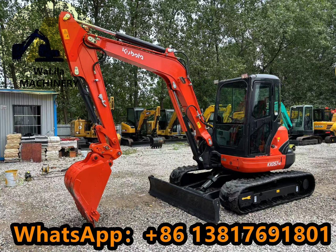 KUBOTA Kubota Kx057 rubber crawler excavator - Мини багер: снимка 4 KUBOTA Kubota Kx057 rubber crawler excavator - Мини багер: снимка 4