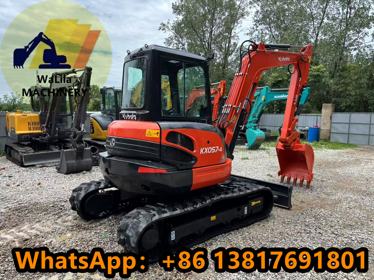 KUBOTA Kubota Kx057 rubber crawler excavator - Мини багер: снимка 3 KUBOTA Kubota Kx057 rubber crawler excavator - Мини багер: снимка 3