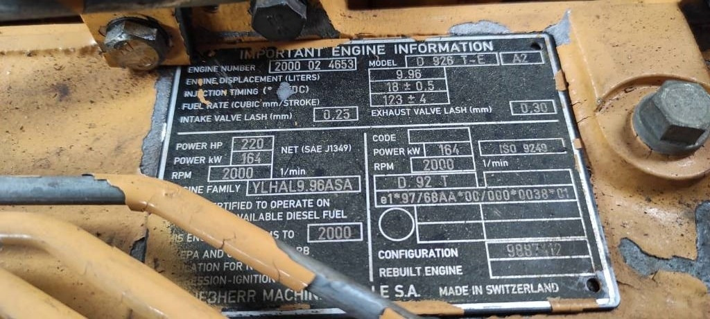 Liebherr D926 T-E - Двигател за Строителна техника: снимка 4 Liebherr D926 T-E - Двигател за Строителна техника: снимка 4