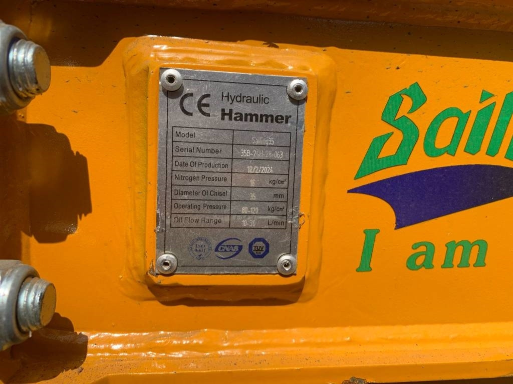 Sailing 35 Hydraulic Breaker - Хидравличен чук за Строителна техника: снимка 3 Sailing 35 Hydraulic Breaker - Хидравличен чук за Строителна техника: снимка 3