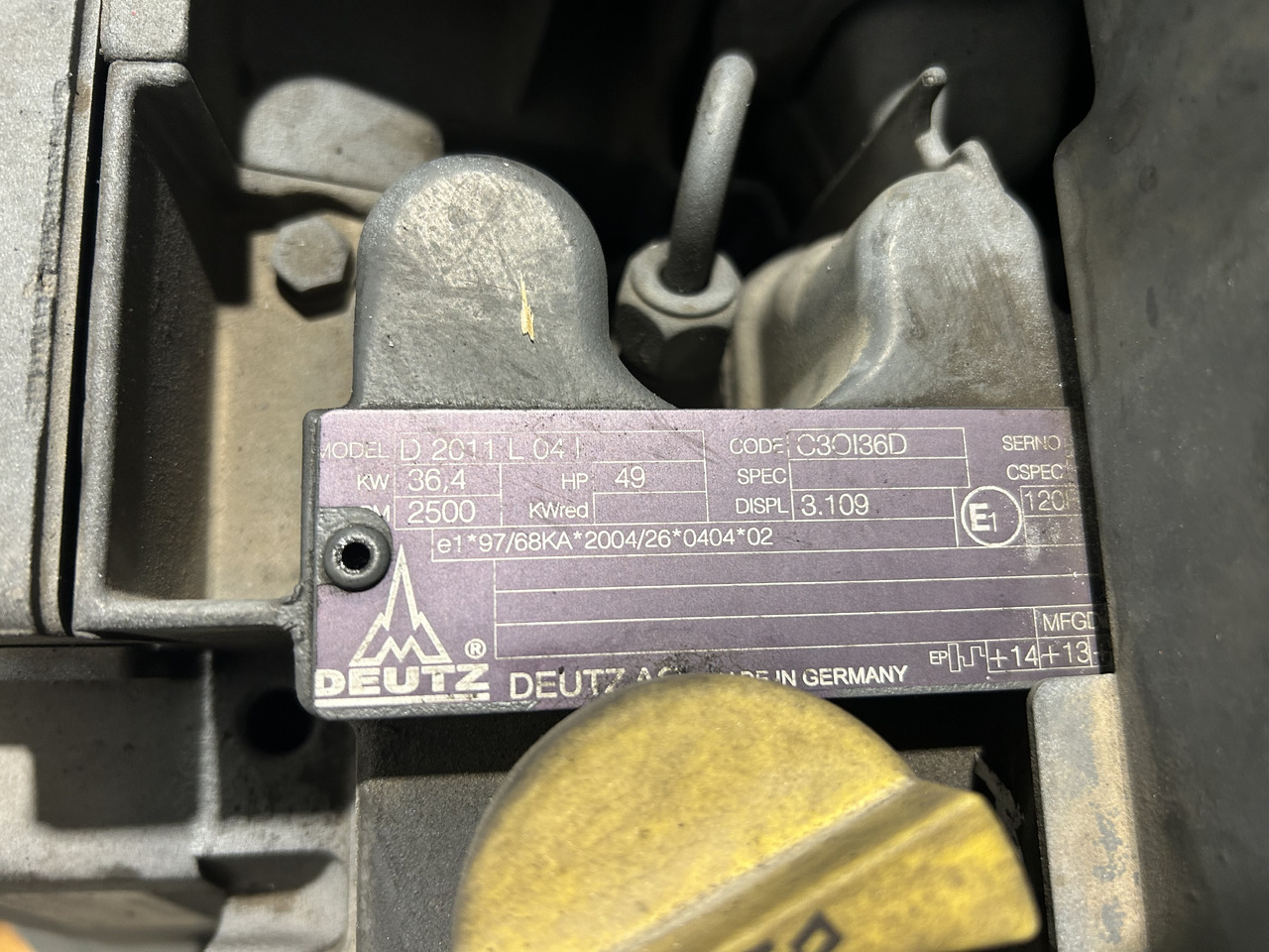 Двигател за Строителна техника Deutz D2011 L04: снимка 10