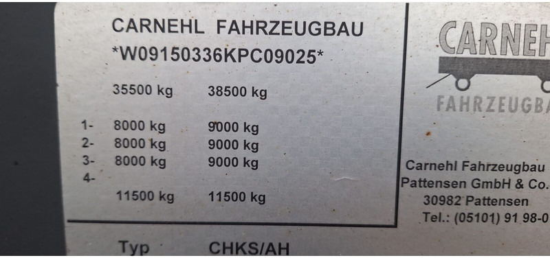 Carnehl CHKS AH - Самосвал полуремарке: снимка 5 Carnehl CHKS AH - Самосвал полуремарке: снимка 5