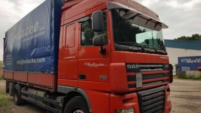 Камион с брезент DAF 105-410Spacs Cap G.Haus/Hoch German TrucRetarder: снимка 1