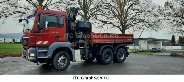 MAN 26.440TGS Kipper+Kran Meiller/Stahl - Самосвал камион, Камион с кран: снимка 1 MAN 26.440TGS Kipper+Kran Meiller/Stahl - Самосвал камион, Камион с кран: снимка 1