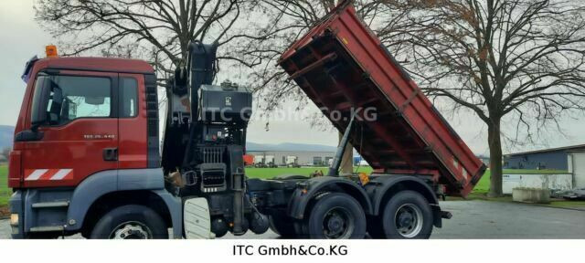 MAN 26.440TGS Kipper+Kran Meiller/Stahl - Самосвал камион, Камион с кран: снимка 5 MAN 26.440TGS Kipper+Kran Meiller/Stahl - Самосвал камион, Камион с кран: снимка 5