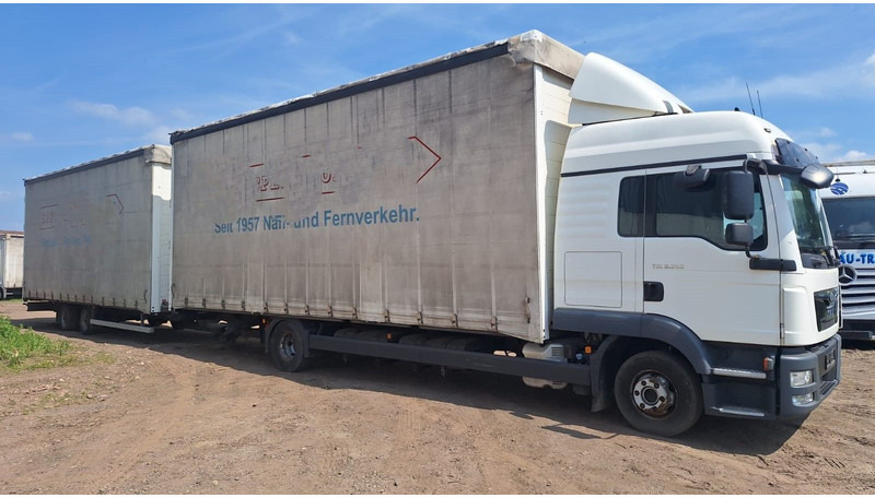 MAN TGL 8.250 Jumbo mit Anh - Камион с брезент: снимка 2 MAN TGL 8.250 Jumbo mit Anh - Камион с брезент: снимка 2