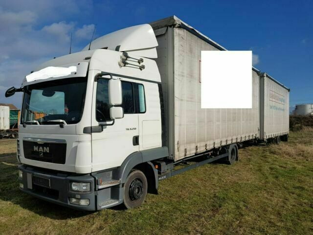 MAN TGL8.240 G.Haus/2xBett Klima AHK - Камион с брезент: снимка 2 MAN TGL8.240 G.Haus/2xBett Klima AHK - Камион с брезент: снимка 2