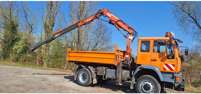 MAN TGM 18.240PS 4x4 3.S-Kipper mit Kran - Самосвал камион, Камион с кран: снимка 3 MAN TGM 18.240PS 4x4 3.S-Kipper mit Kran - Самосвал камион, Камион с кран: снимка 3