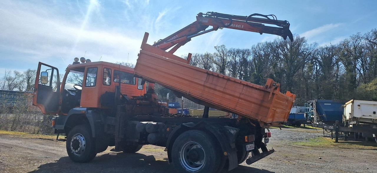 MAN TGM 18.240PS 4x4 3.S-Kipper mit Kran - Самосвал камион, Камион с кран: снимка 4 MAN TGM 18.240PS 4x4 3.S-Kipper mit Kran - Самосвал камион, Камион с кран: снимка 4