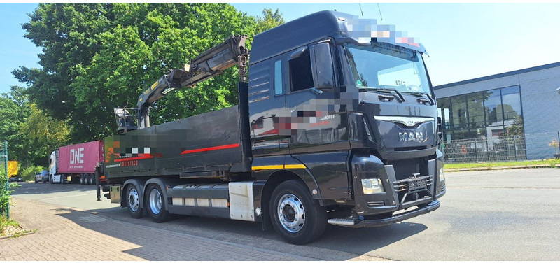 MAN TGX 26.440 6x2 LLW Pritsche mit Kran Palfinge - Бордови камион, Камион с кран: снимка 1 MAN TGX 26.440 6x2 LLW Pritsche mit Kran Palfinge - Бордови камион, Камион с кран: снимка 1