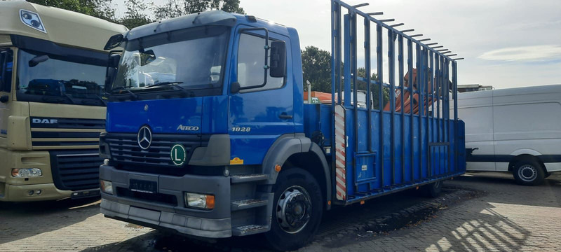 Mercedes-Benz 1828 Pritsche+Glastransport - Бордови камион, Камион с кран: снимка 2 Mercedes-Benz 1828 Pritsche+Glastransport - Бордови камион, Камион с кран: снимка 2