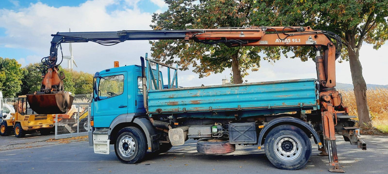 Mercedes-Benz 1828K 4x2 Kipper KRAN+Funk/Greifer - Самосвал камион, Камион с кран: снимка 3 Mercedes-Benz 1828K 4x2 Kipper KRAN+Funk/Greifer - Самосвал камион, Камион с кран: снимка 3