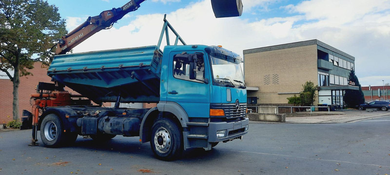 Mercedes-Benz 1828K 4x2 Kipper KRAN+Funk/Greifer - Самосвал камион, Камион с кран: снимка 2 Mercedes-Benz 1828K 4x2 Kipper KRAN+Funk/Greifer - Самосвал камион, Камион с кран: снимка 2