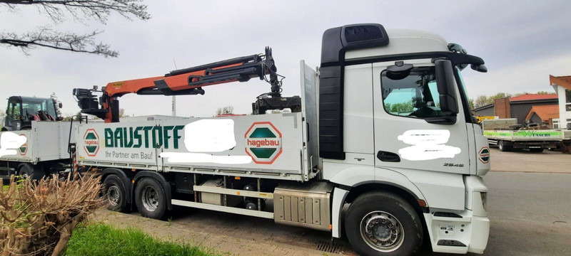 Mercedes-Benz 2545 Actros Pritsche Kran Palfinger PK21001 - Бордови камион, Камион с кран: снимка 3 Mercedes-Benz 2545 Actros Pritsche Kran Palfinger PK21001 - Бордови камион, Камион с кран: снимка 3