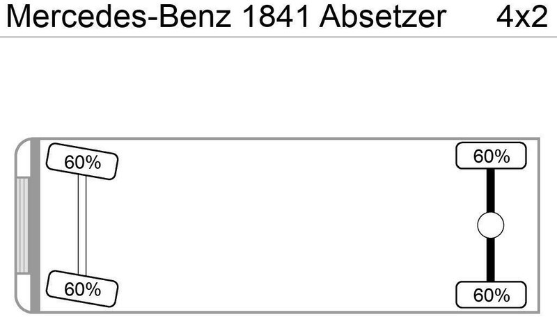 Mercedes-Benz 2641 Absetzer 6x2 Blatt/Luft Klima AHK - Мултилифт за контейнери камион: снимка 4 Mercedes-Benz 2641 Absetzer 6x2 Blatt/Luft Klima AHK - Мултилифт за контейнери камион: снимка 4