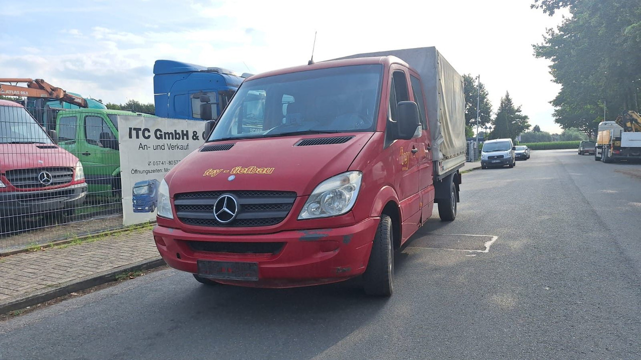 Брезентов бус, Бус с двойна кабина Mercedes-Benz 319 Doka: снимка 1