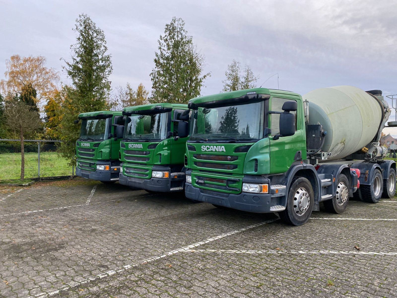 Scania 2x P360 Betonmischer 8x4 Blatt/Blatt E6 2 stück - Бетоновоз: снимка 3 Scania 2x P360 Betonmischer 8x4 Blatt/Blatt E6 2 stück - Бетоновоз: снимка 3