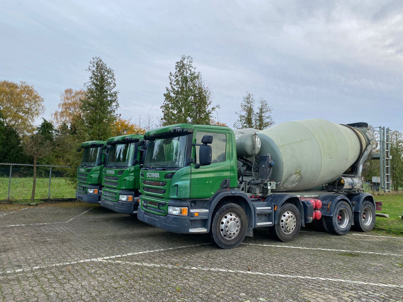Scania 2x P360 Betonmischer 8x4 Blatt/Blatt E6 2 stück - Бетоновоз: снимка 4 Scania 2x P360 Betonmischer 8x4 Blatt/Blatt E6 2 stück - Бетоновоз: снимка 4
