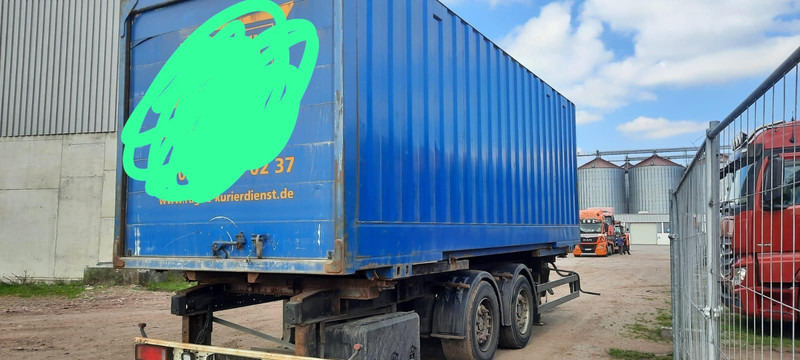 Schmitz Cargobull Containeranhänger mit Container - Контейнеровоз/ Сменна каросерия ремарке: снимка 5 Schmitz Cargobull Containeranhänger mit Container - Контейнеровоз/ Сменна каросерия ремарке: снимка 5