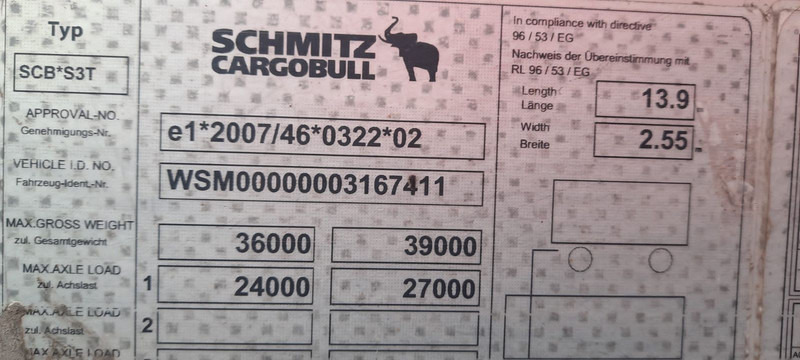 Schmitz Cargobull SCS 24 Plane Spriegel - Брезентово полуремарке: снимка 5 Schmitz Cargobull SCS 24 Plane Spriegel - Брезентово полуремарке: снимка 5